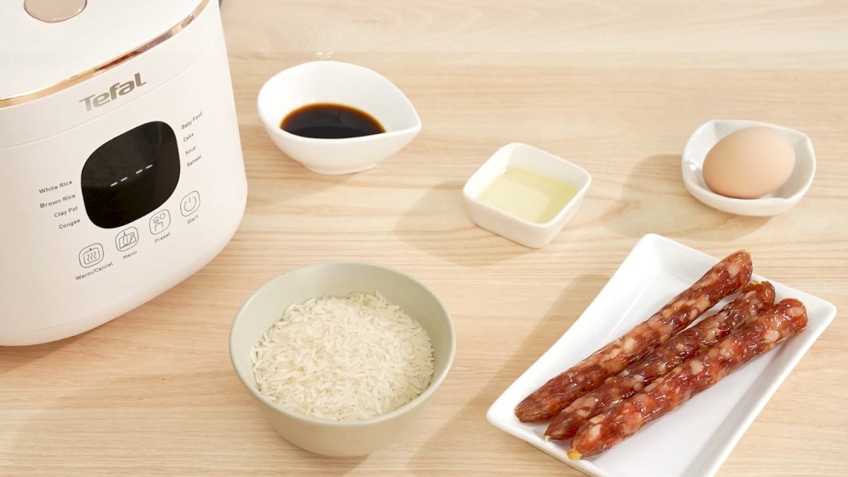 Nguyên liệu món ăn hướng dẫn sử dụng nồi cơm điện tử tefal 0.7 lít rk515168
