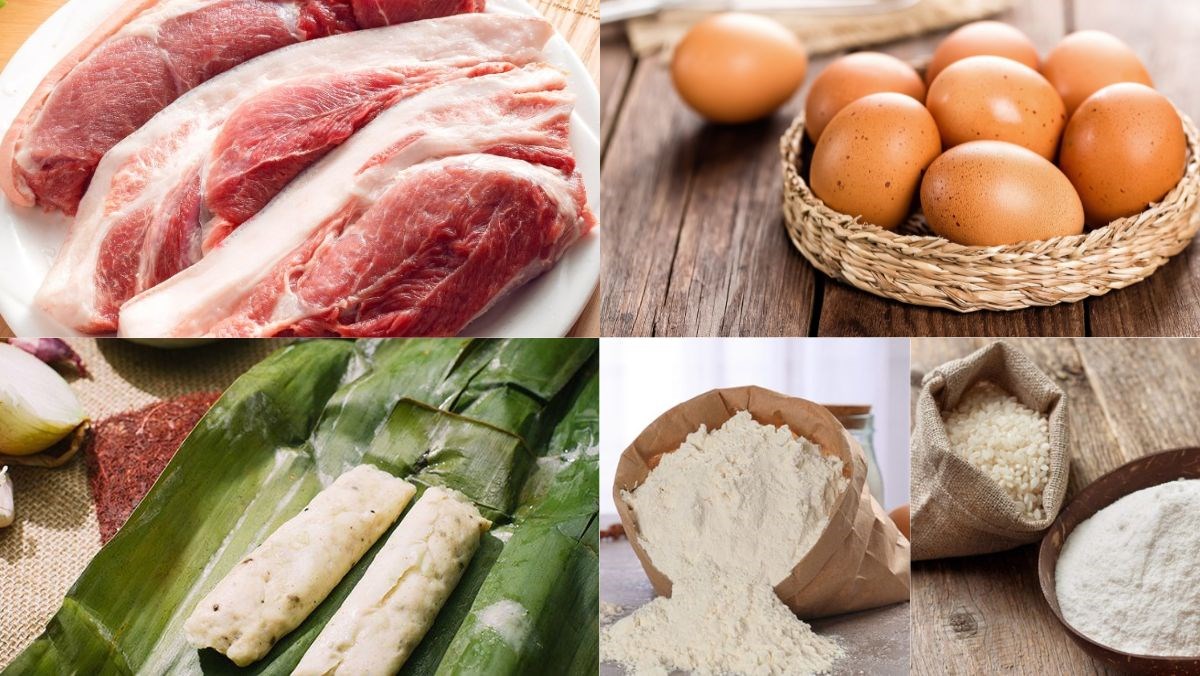 Nguyên liệu món ăn cách làm bánh cuốn cao bằng đúng chuẩn bằng xửng hấp