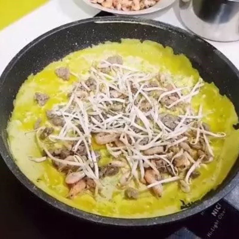 Bước 4 Chiên bánh Bánh xèo miền Nam