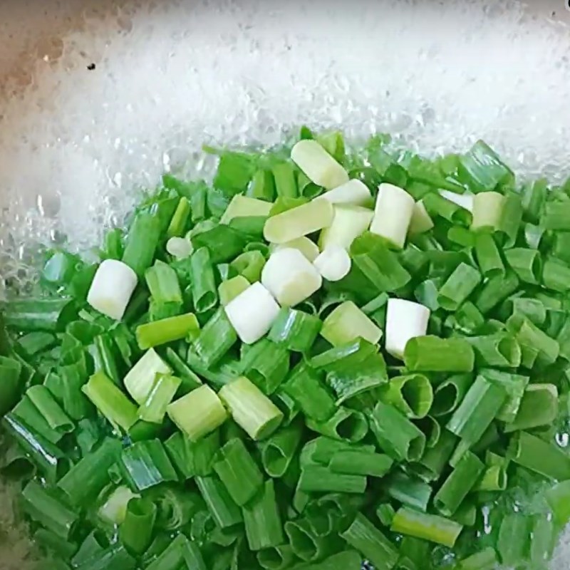 Bước 4 Làm mỡ hành Cá lóc nướng mỡ hành bằng nồi chiên không dầu