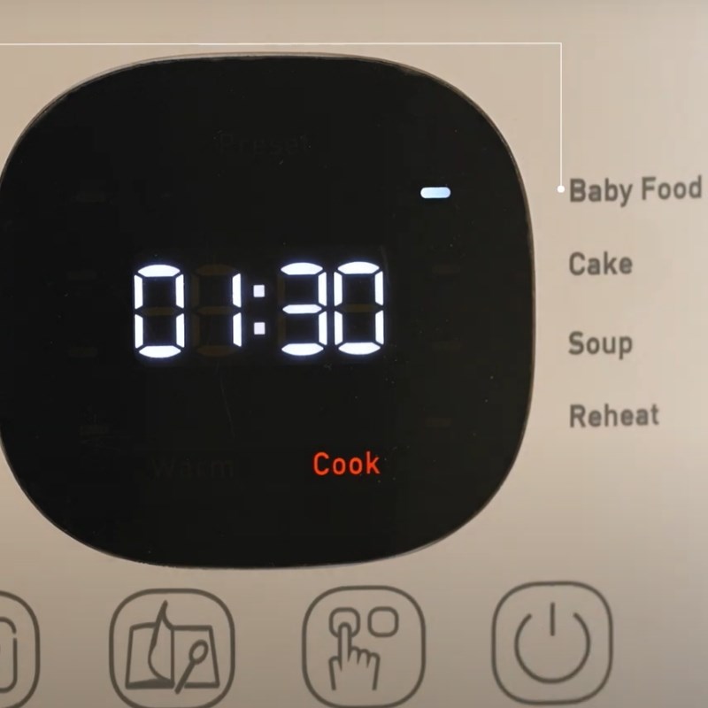 Bước 2 Nấu cháo Cháo em bé bằng nồi cơm điện tử Tefal