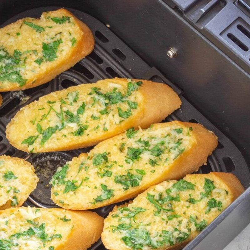 Bước 4 Nướng bánh trong nồi chiên không dầu Bánh mì bơ mật ong