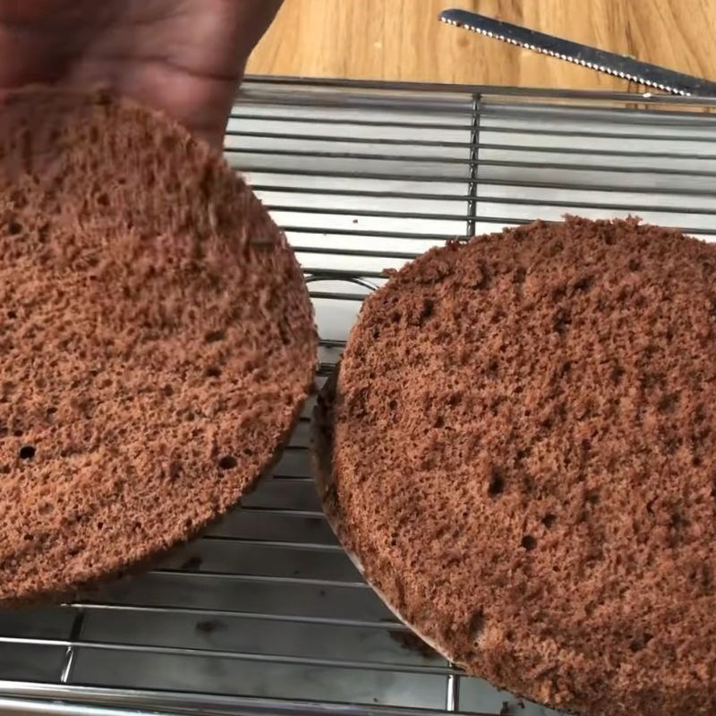 Bước 2 Nướng cốt bánh Bánh sinh nhật Tiramisu