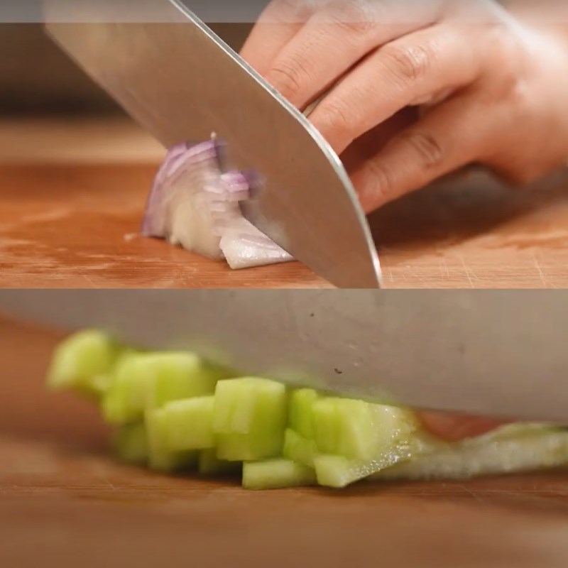 Bước 1 Sơ chế nguyên liệu Cháo em bé bằng nồi cơm điện tử Tefal