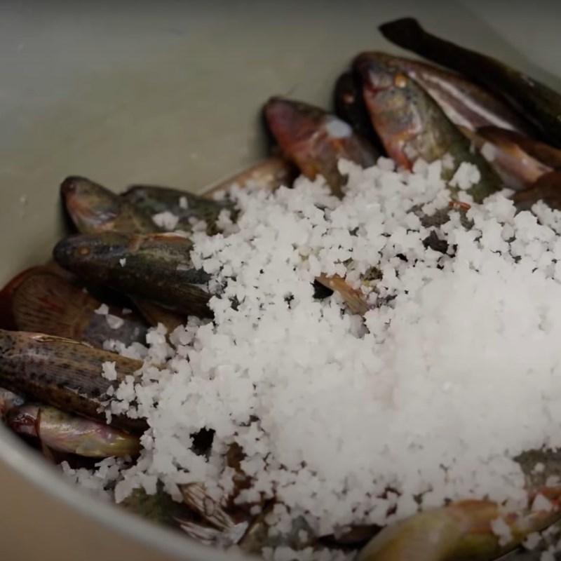 Bước 1 Sơ chế nguyên liệu Cá chạch kho nghệ