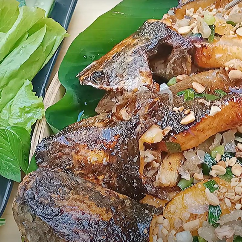 Bước 6 Thành phẩm Cá lóc nướng mỡ hành bằng nồi chiên không dầu