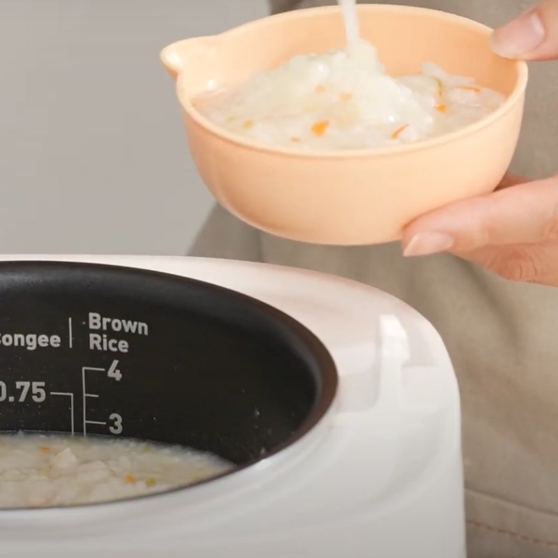 Bước 3 Thành phẩm Cháo em bé bằng nồi cơm điện tử Tefal