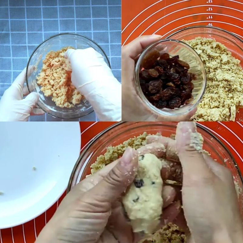 Bước 3 Trộn bột làm nhân bánh Bánh phi sữa