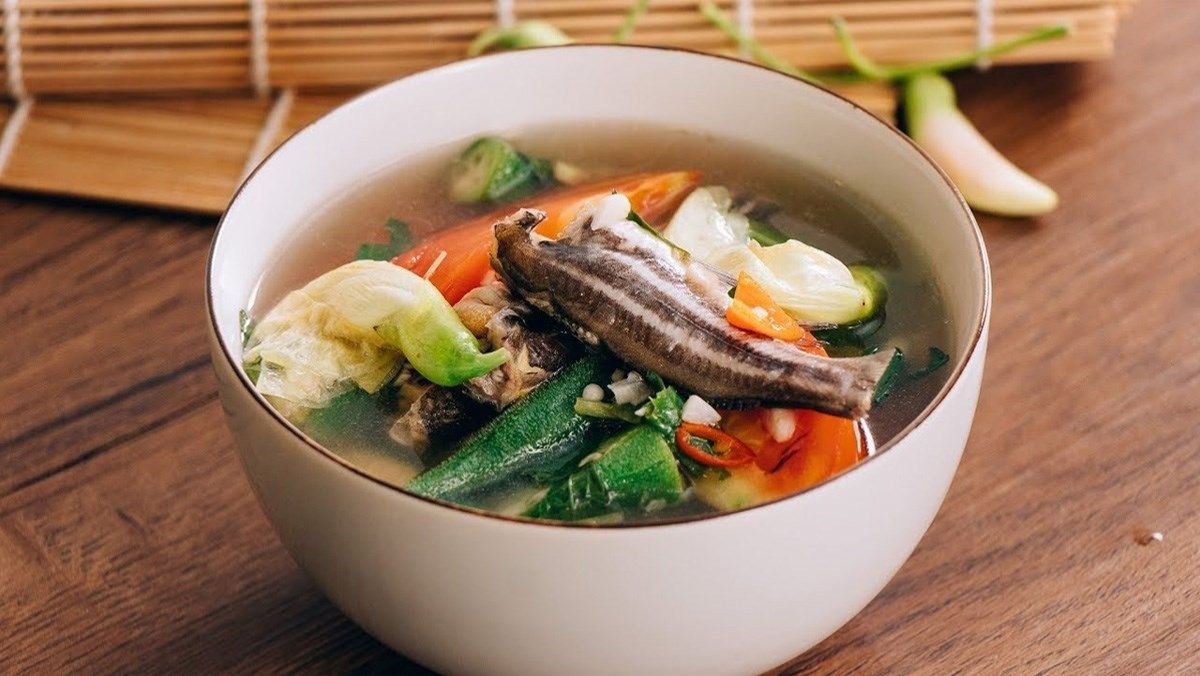 Canh chua cá bống dừa