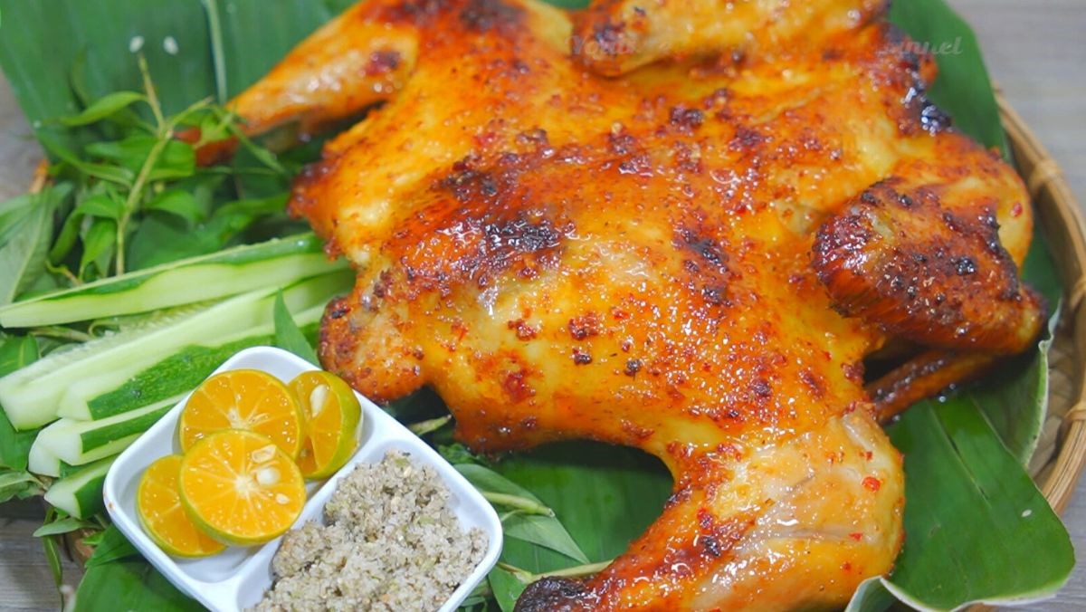 Gà tre nướng mật ong