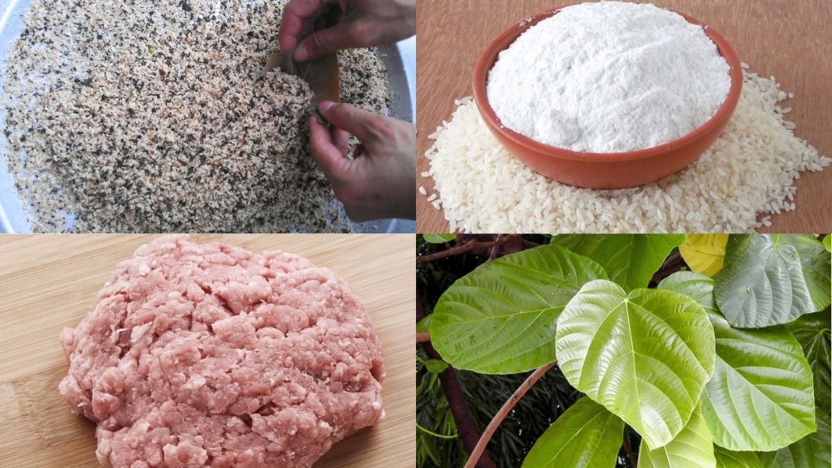 Nguyên liệu món ăn bánh trứng kiến
