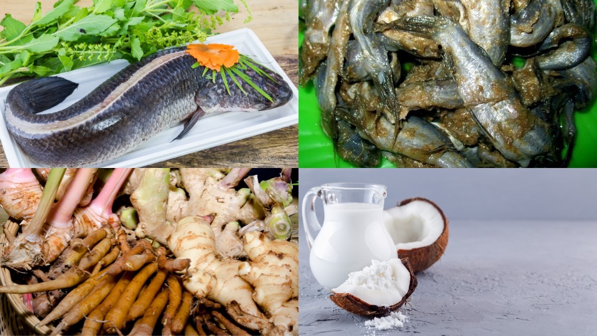 Nguyên liệu món ăn cách nấu bún num bò chóc