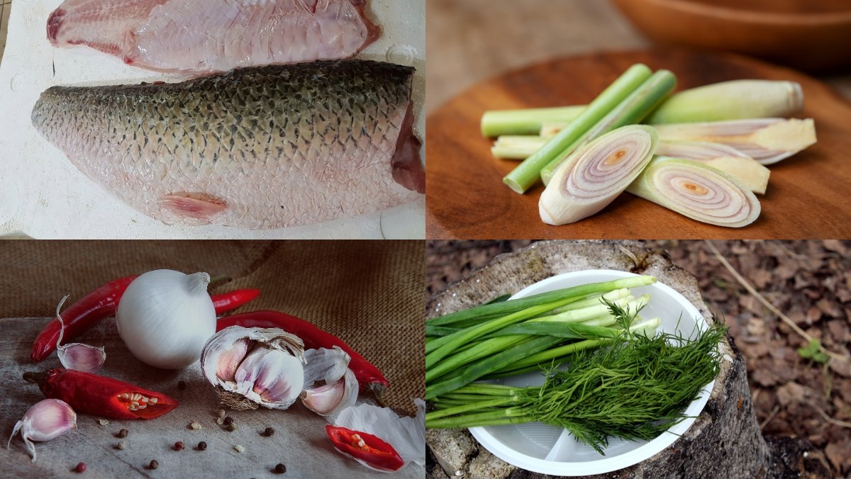 Nguyên liệu món ăn cách làm món cá chép giòn xào sả ớt