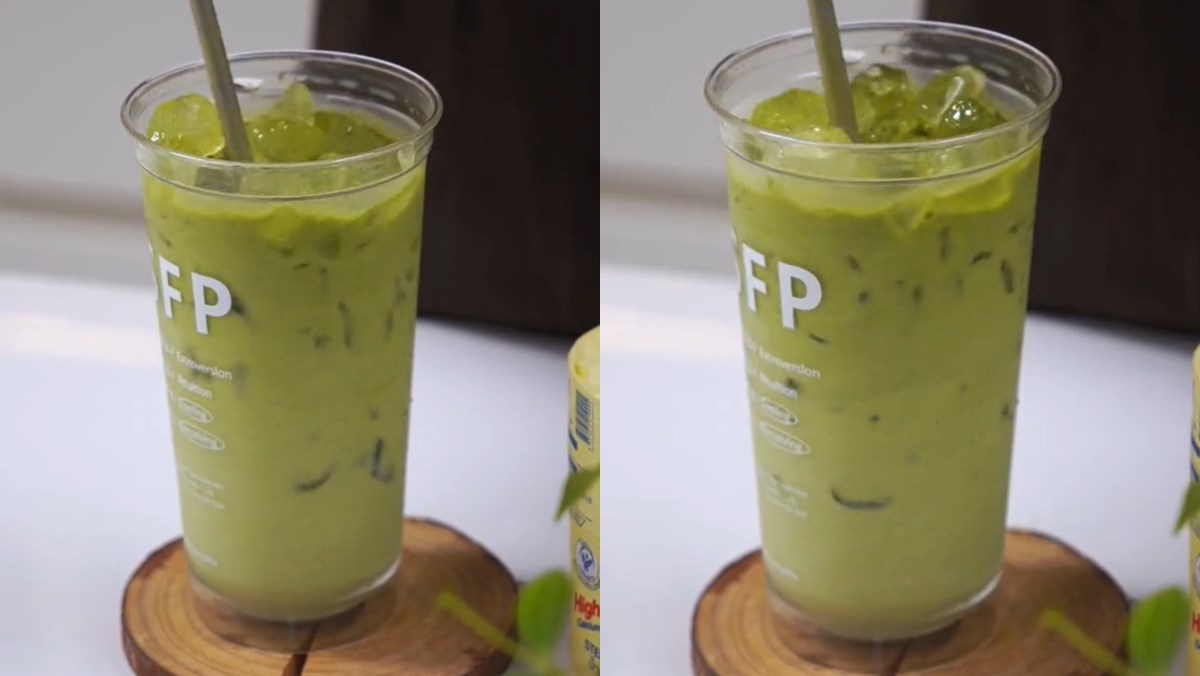 Nguyên liệu món ăn cách pha matcha sữa gấu