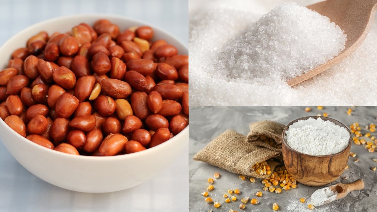 Nguyên liệu món ăn cách làm mứt lạc (mứt đậu phộng)