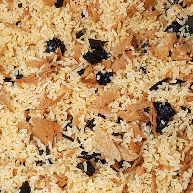 Bước 6 Chiên cơm Cơm chiên cá mặn chay