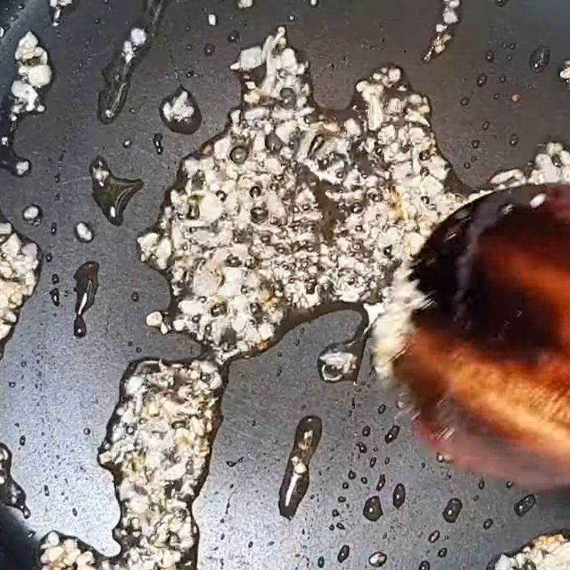 Bước 6 Chiên cơm Cơm chiên cá mặn chay