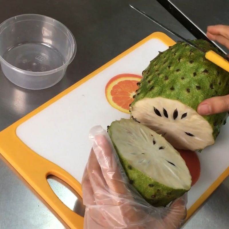Bước 1 Chuẩn bị mãng cầu Mãng cầu dầm sữa