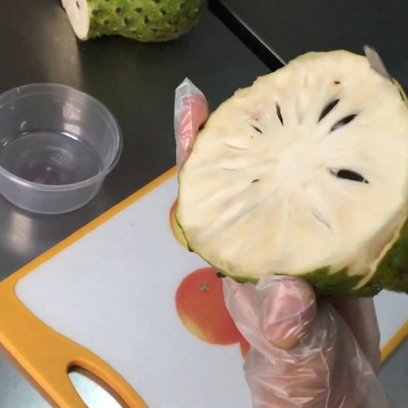 Bước 1 Chuẩn bị mãng cầu Mãng cầu dầm sữa