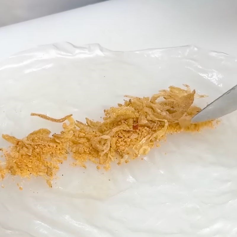 Bước 4 Cuộn bánh tráng Bánh tráng phơi sương