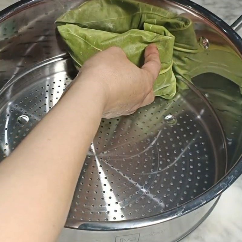 Bước 8 Hấp bánh Bánh trứng kiến