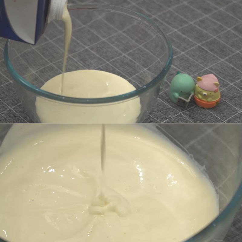Bước 3 Làm kem cheese Bánh sinh nhật matcha