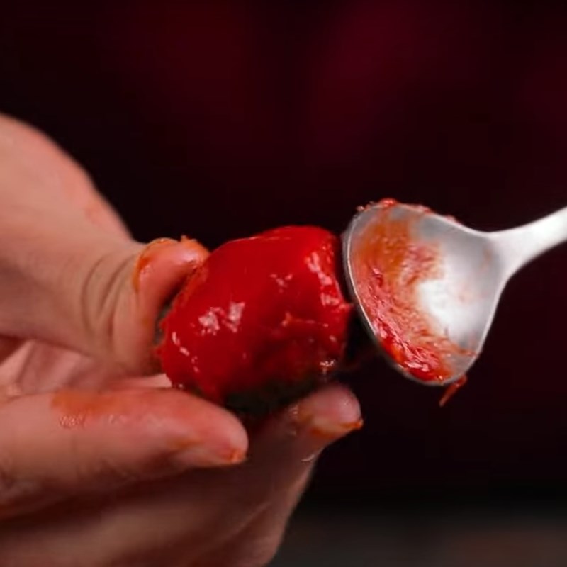 Bước 4 Làm mọc son Canh bóng mọc son