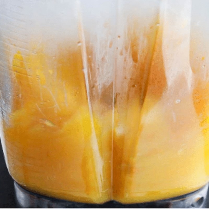 Bước 1 Làm mứt xoài Matcha xoài latte