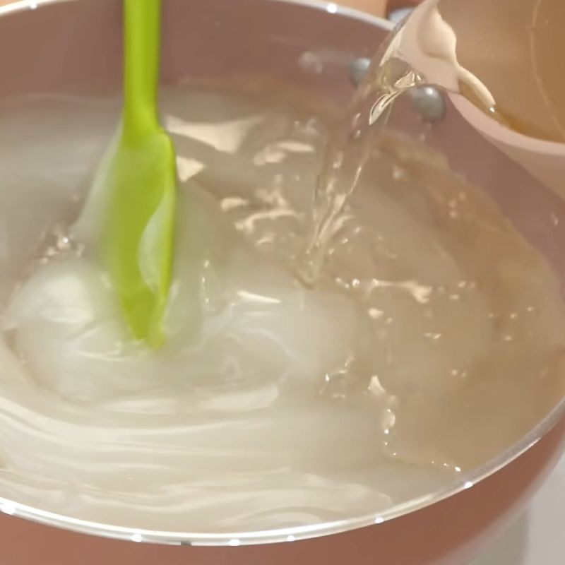Bước 3 Nấu bột bắp Kẹo Thổ Nhĩ Kỳ