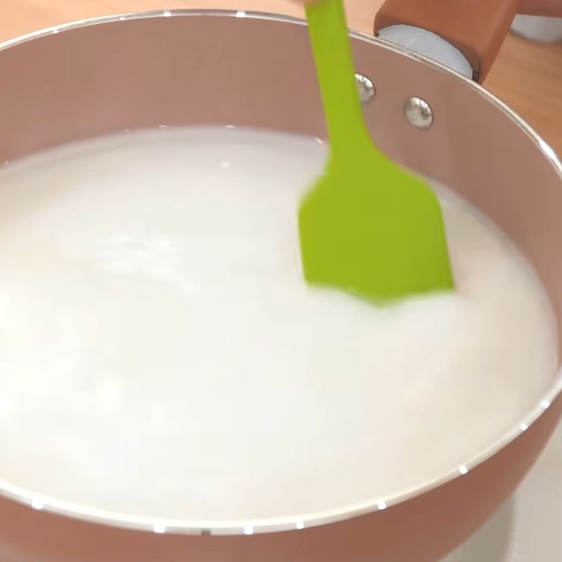Bước 3 Nấu bột bắp Kẹo Thổ Nhĩ Kỳ