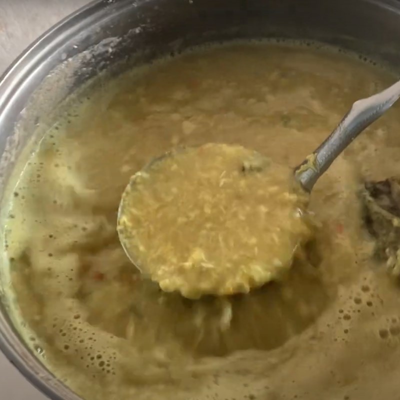 Bước 3 Nấu nước dùng Bún num bò chóc