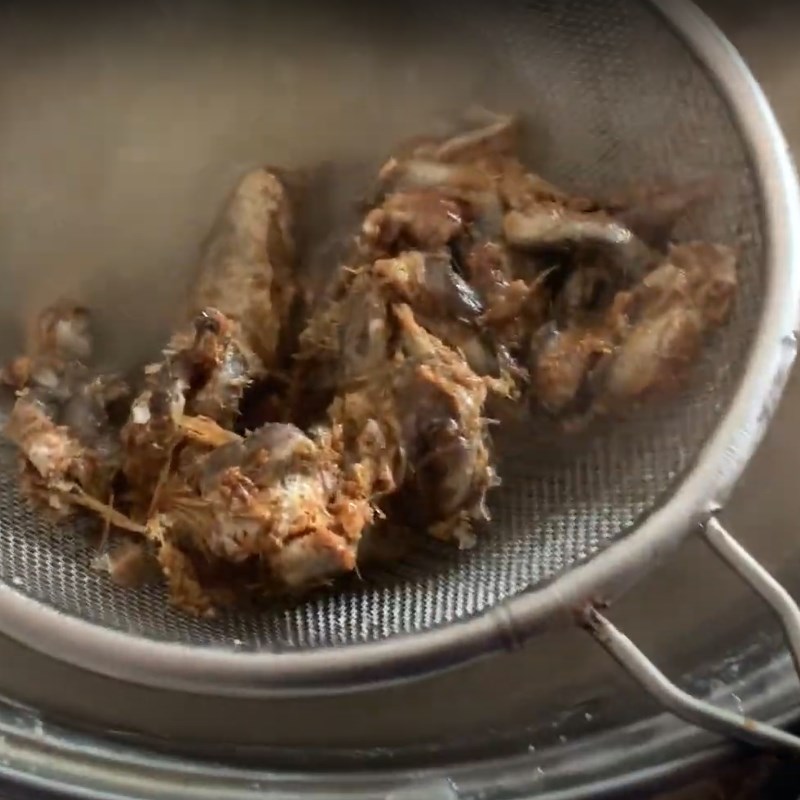 Bước 3 Nấu nước dùng Bún num bò chóc