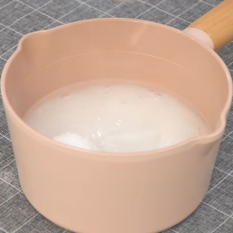 Bước 1 Nấu nước đường Kẹo Thổ Nhĩ Kỳ