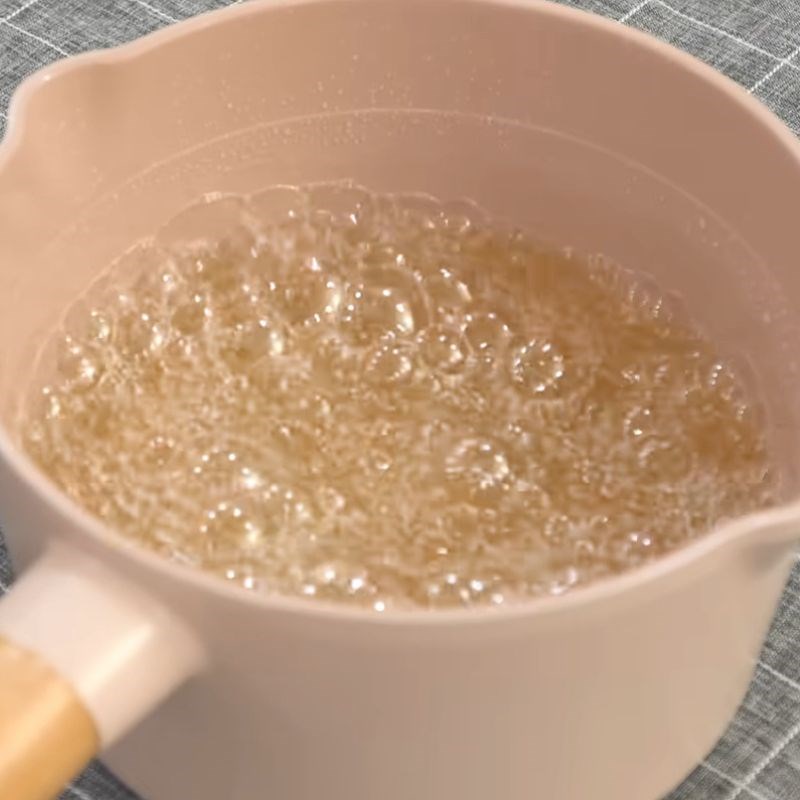 Bước 1 Nấu nước đường Kẹo Thổ Nhĩ Kỳ