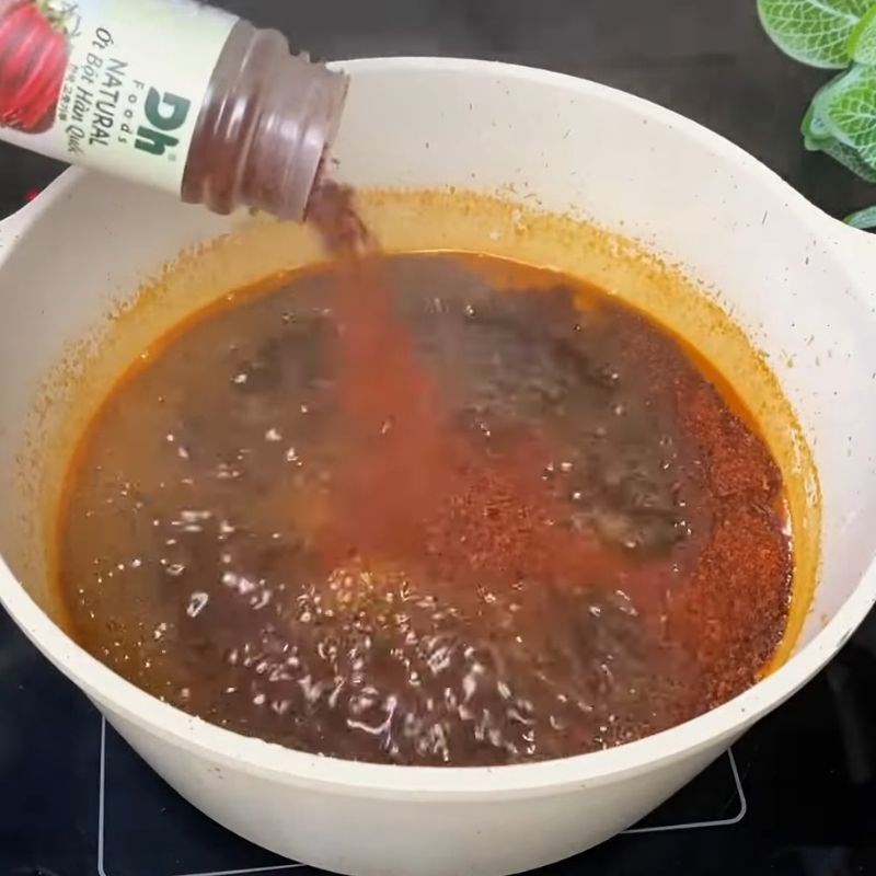 Bước 1 Nấu nước sốt thái Trứng non sốt thái
