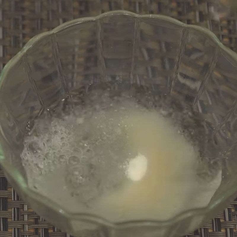 Bước 2 Ngâm gelatin Bánh sinh nhật matcha