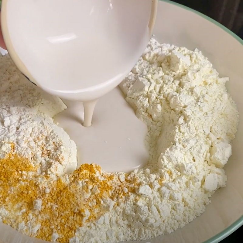 Bước 5 Pha bột bánh xèo Bánh xèo vịt