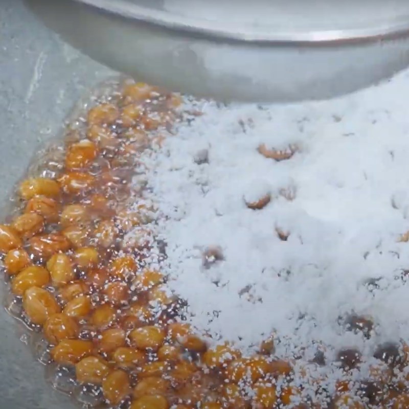 Bước 2 Sên lạc Mứt lạc (mứt đậu phộng)