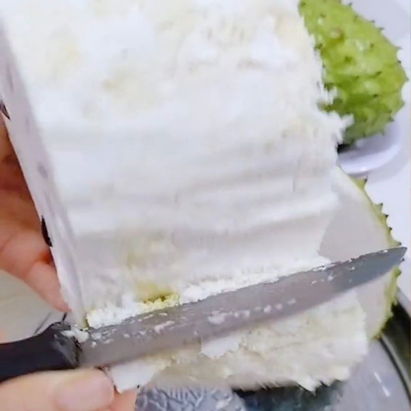 Bước 1 Sơ chế mãng cầu Mãng cầu sấy muối ớt