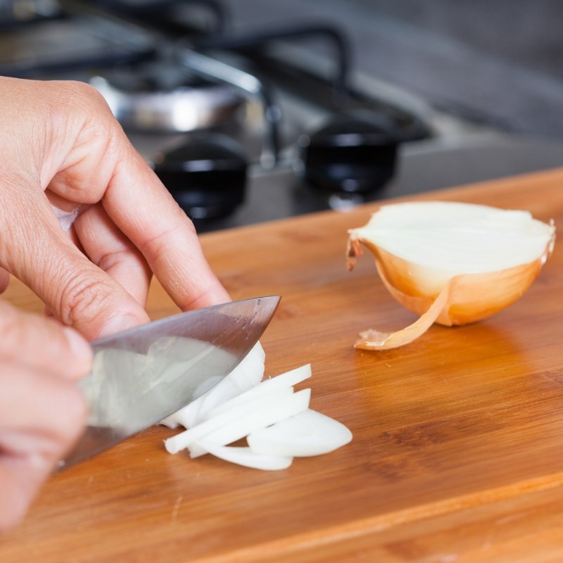 Bước 1 Sơ chế nguyên liệu Da bò xào sả ớt