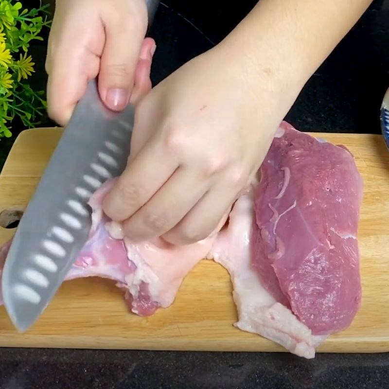 Bước 1 Sơ chế thịt vịt Bánh xèo vịt