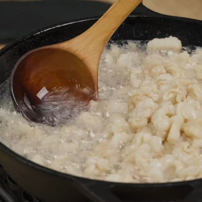 Bước 3 Thắng mỡ Cách thắng mỡ heo