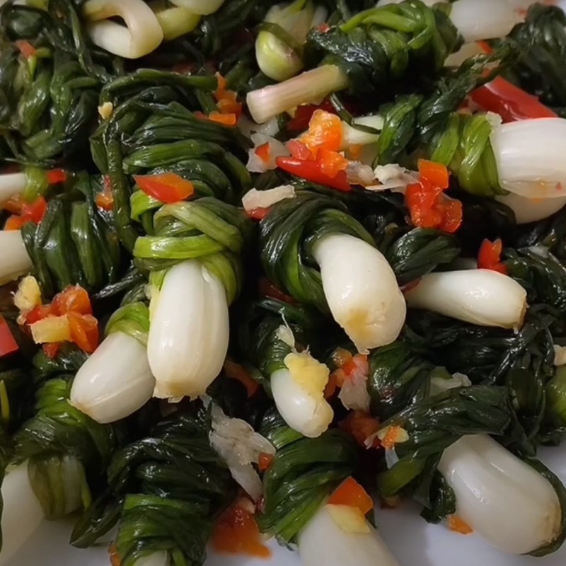 Bước 4 Thành phẩm Kiệu cuốn lá