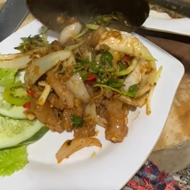 Bước 3 Thành phẩm Da bò xào sả ớt