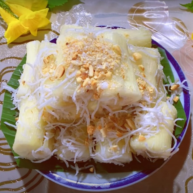 Bước 5 Thành phẩm Sắn hấp nước cốt dừa