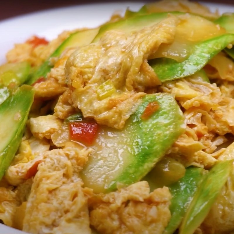 Bước 4 Thành phẩm Bí ngòi xào trứng