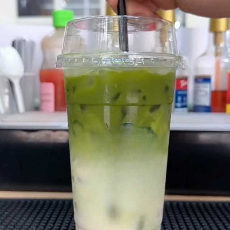 Bước 3 Thưởng thức Matcha sữa hạt (matcha oatmilk)