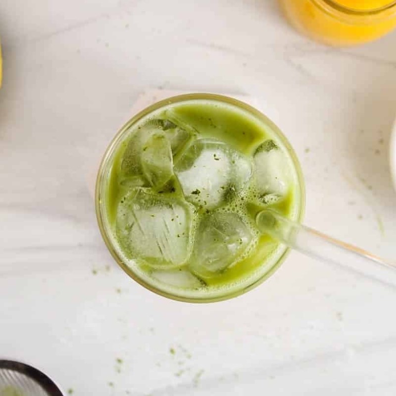 Bước 4 Thưởng thức Matcha xoài latte