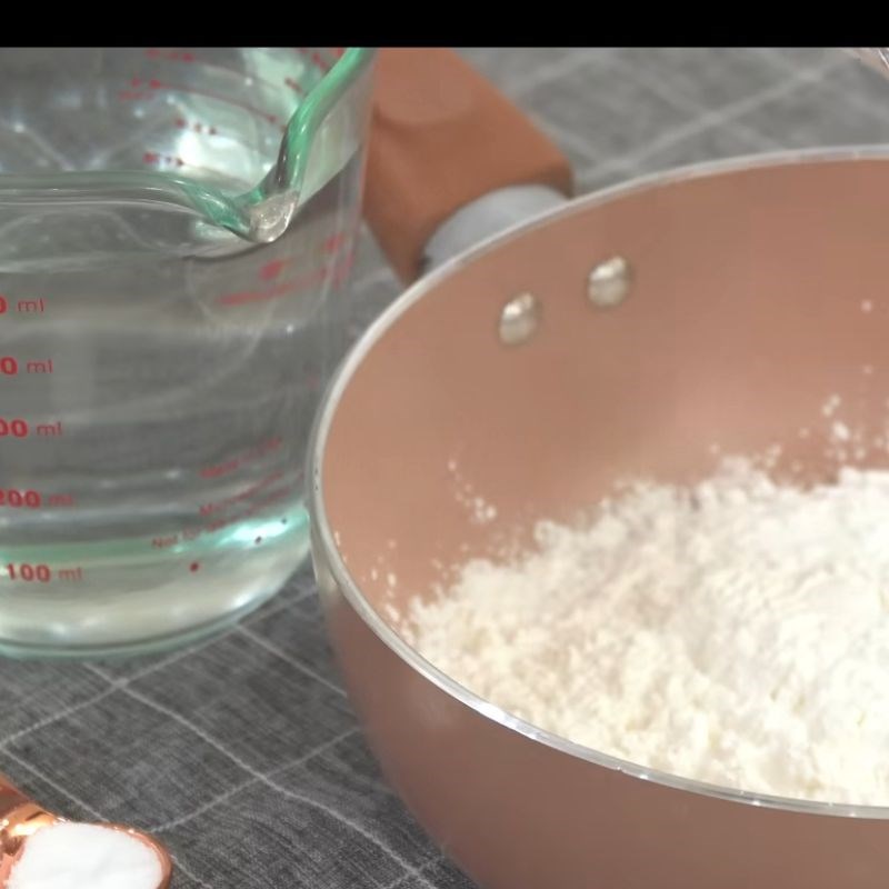 Bước 2 Trộn bột bắp Kẹo Thổ Nhĩ Kỳ