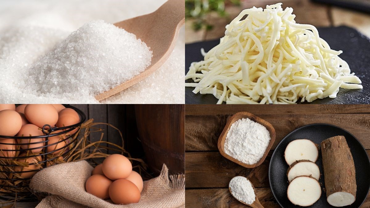 Nguyên liệu món ăn bánh phô mai dẻo